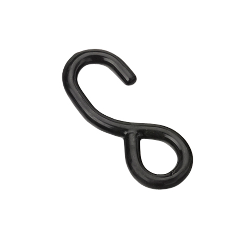 1 Inch Black PVC Coated S Hook